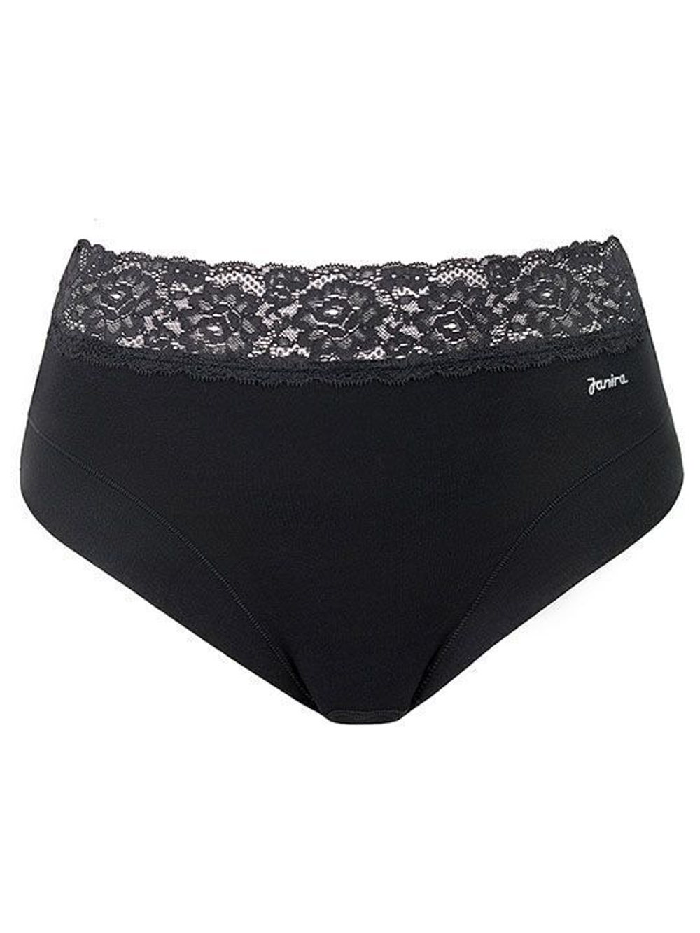 Высокие трусики +size с широким кружевным поясом Dolce Cinture (Размер: XXL) (Цвет: черный)