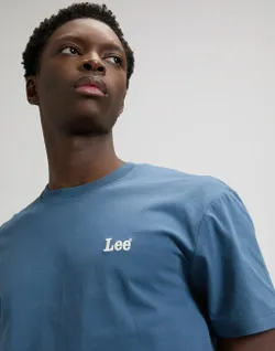 Футболка мужская LEE SS SMALL LOGO TEE ACADEMY BLUE