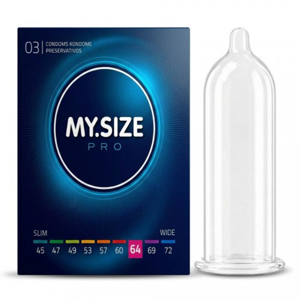 Презервативы MY.SIZE PRO 64, 3 шт. (22,3 × 6,4 см)