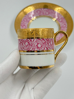Кофейная пара розовая Legle, Limoges