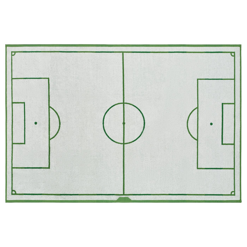 IKEA SPORTSLIG  (ИКЕА СПОРТСЛИГ)  -  Полотенце банное - зелёное/футбольное поле 100x150 см