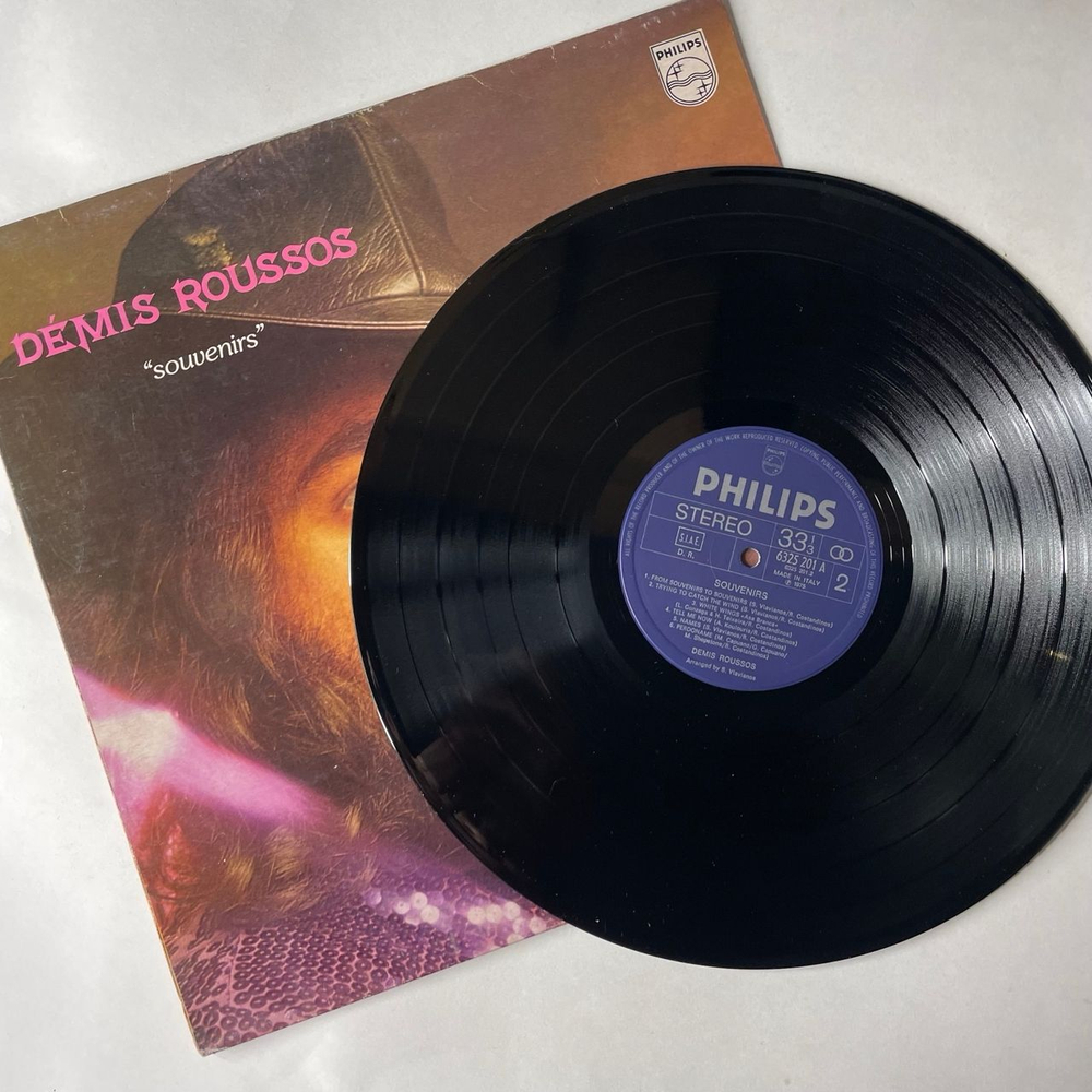 Винтажная виниловая пластинка LP Demis Roussos Souvenirs (Италия 1975)