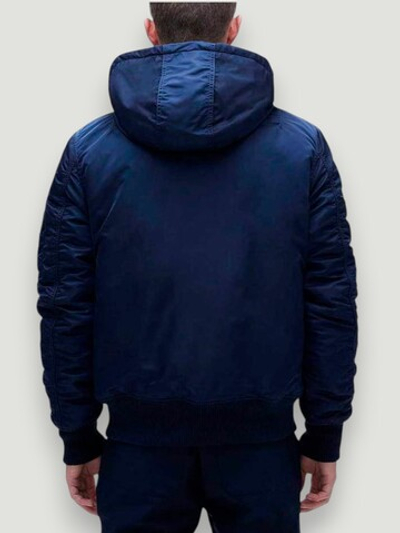 Куртка Бомбер - MA-1 Alpha Hooded Rib (т.синяя - r.blue)