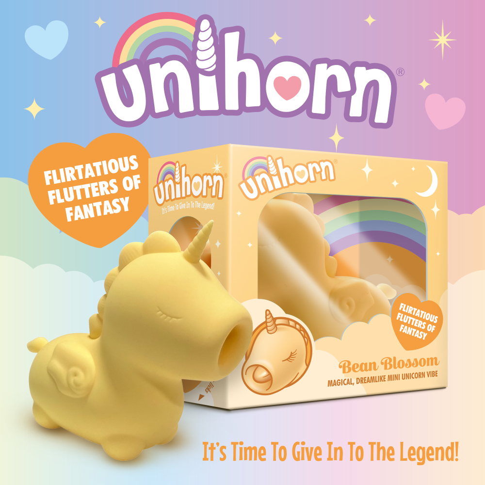 Unihorn - Bean Blossom - Вибромассажер со стимуляцией язычком