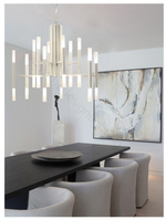 Pendant design lamp  THE LIGHT by Alma 36 lampshades (Gold)