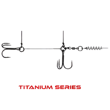 Стингер для приманок Vido Craft со спиралью VD-TiSL 1шт Spring Lock Big Size Tройник -