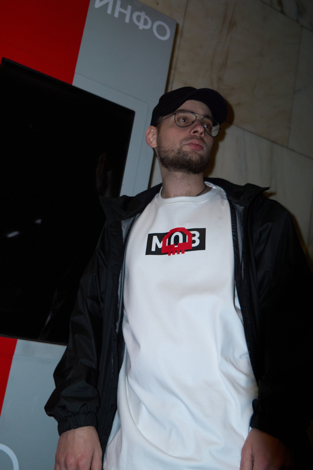 Футболка DxMOB, белая, размер М