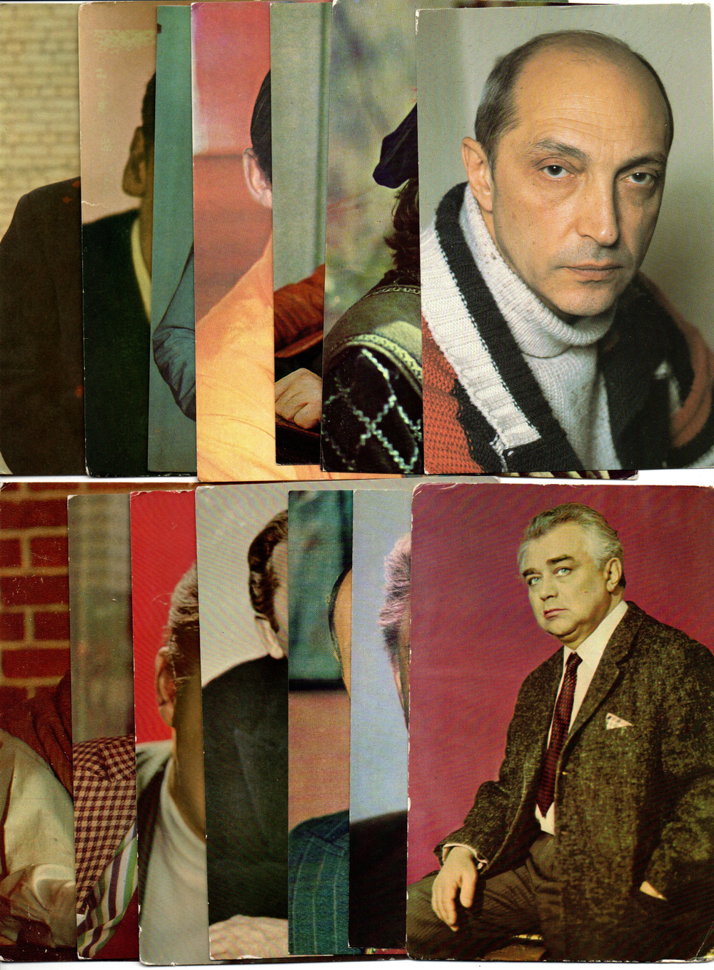 №51 Открытки Артисты и актёры СССР 1970–1980-е г. 25 штук. Цветные, чистые, без повторов