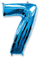 Ф ЦИФРА 7  40" Blue Синий