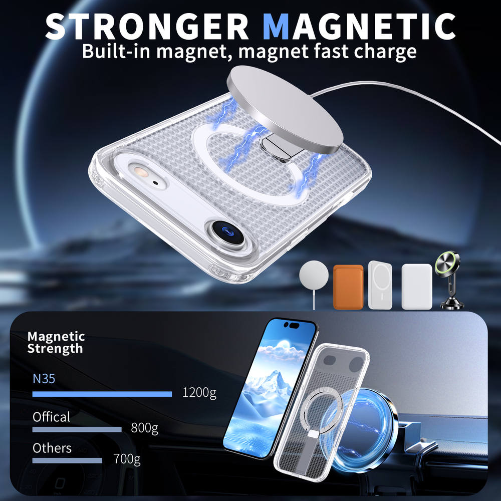 Прозрачный чехол Mesh Pro Magnetic Case для iPhone 17 Air