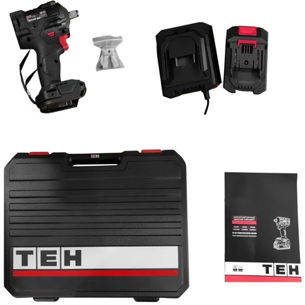 Аккумуляторный ударный гайковерт TEH LW420N-1B 20V