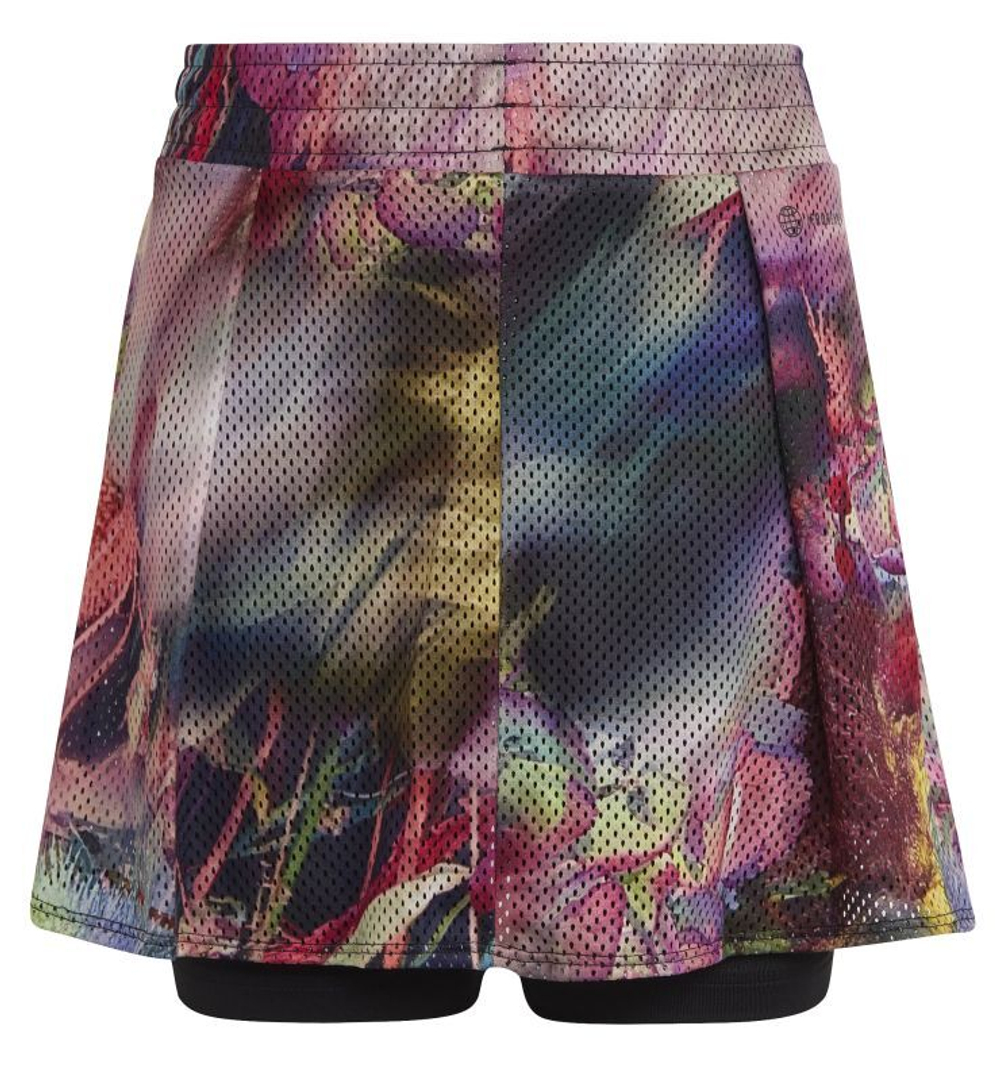 Юбка для девочки теннисная Adidas Melbourne Skirt - разноцветный/black