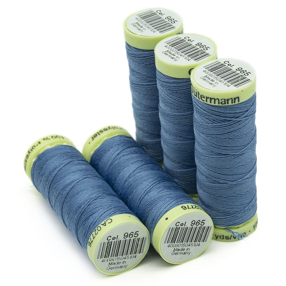 Нитки отделочные Gutermann Top Stitch 30 (30 метров), 5 кат. | 965 дымчато серо-голубой