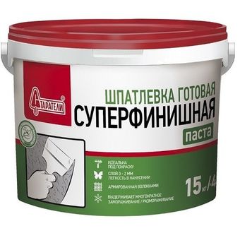 Фото Шпатлевка полимерная Старатели Суперфинишная 15 кг Шпатлевка полимерная Старатели Суперфинишная 15 кг
