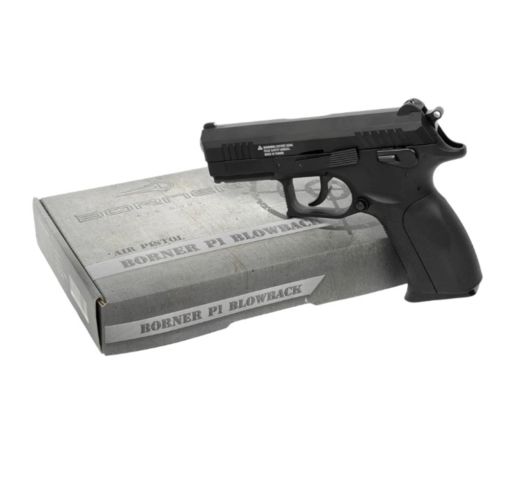 Пистолет пневматический BORNER P1 (blowback), кал. 4,5 мм (Grand Power)