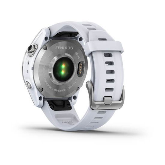 Часы Garmin Fenix 7S стальной, белый силикон 010-02539-03