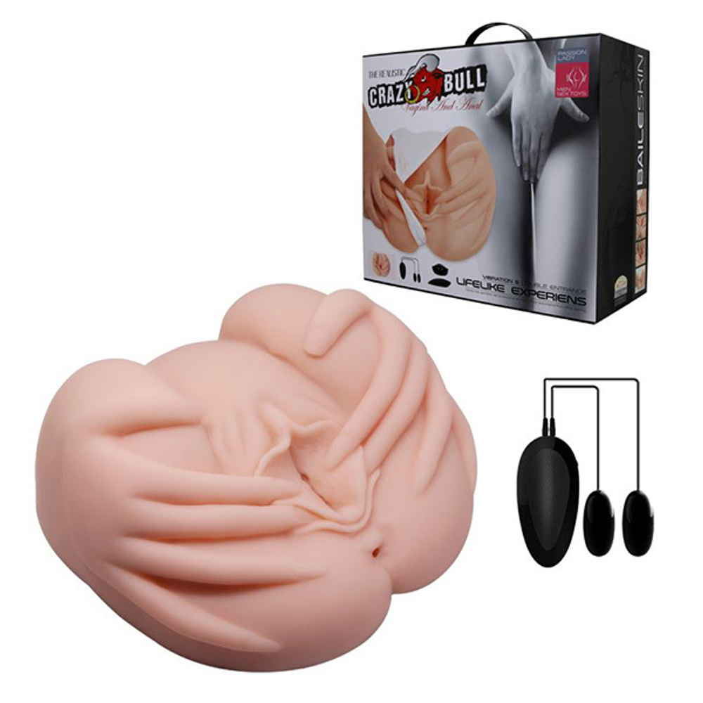 Виброастурбатор-вагина 21х22,5х10см с руками поверх Baile Crazy Bull BM-009022Z-1