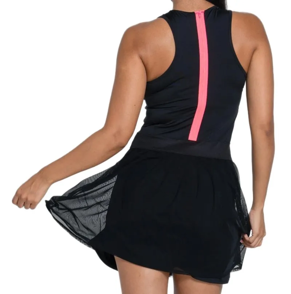 Теннисное платье Lucky in Love Next Level Dress - black