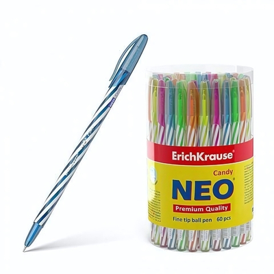 Ручка шариковая 0,7 мм, синяя "Neo Candy" (ErichKrause)