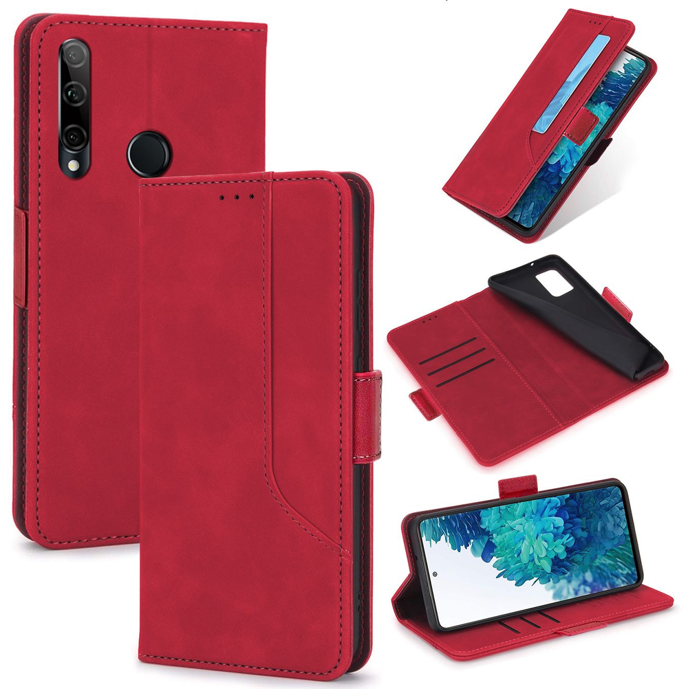 Стильный чехол-книжка из кожи для HUAWEI HONOR 10i/ 10 LITE/ P SMART 2019 с отделом для наличных, 3 слотами для карт и подставкой