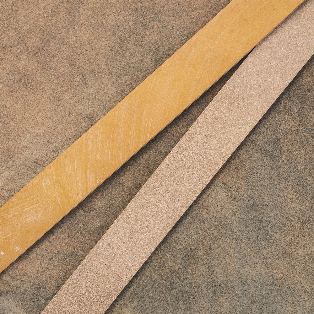 Ременная заготовка Брайдл цв. Желтый / Bridle OAK BARK London Color, толщ. 4,0+ мм
