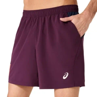 Мужские теннисные шорты Asics Padel Court 7in Short - dark aubergine