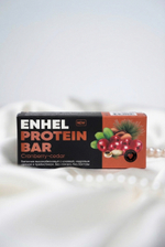 Высокопротеиновый батончик Enhel Med с коллагеном «Клюква-кедровый орех»