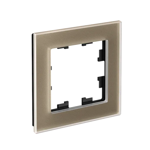 Рамка стеклянная на 1 пост Systeme Electric AtlasDesign Nature Шампань ATN320501