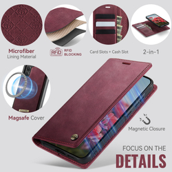 Чехол-кошелек CaseMe 2 in 1 MagSafe Samsung Galaxy S24