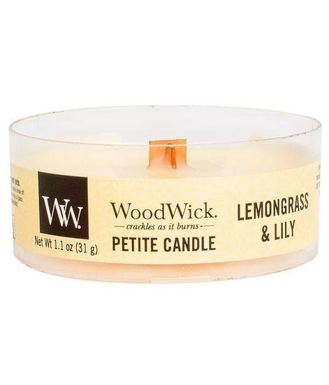 Лемонграсс и лилия, ароматическая свеча мини, WoodWick