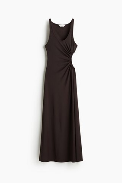Платье с драпировкой и вырезом — без рукавов - H&M