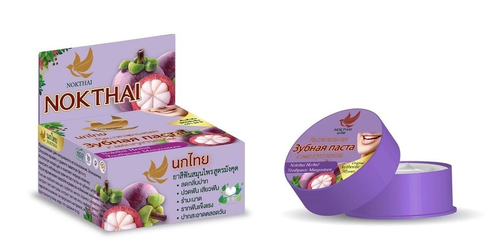 NOKTHAI Растительная зубная паста с мангустином 25 г