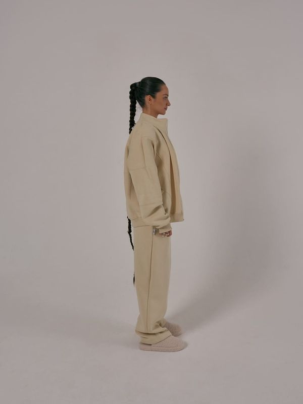 Толстовка Summer Sand Zip-Up бежевая - фото 3