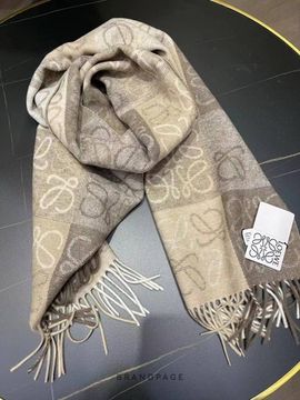 Шарф бежево-серый от Loewe BP5-320110