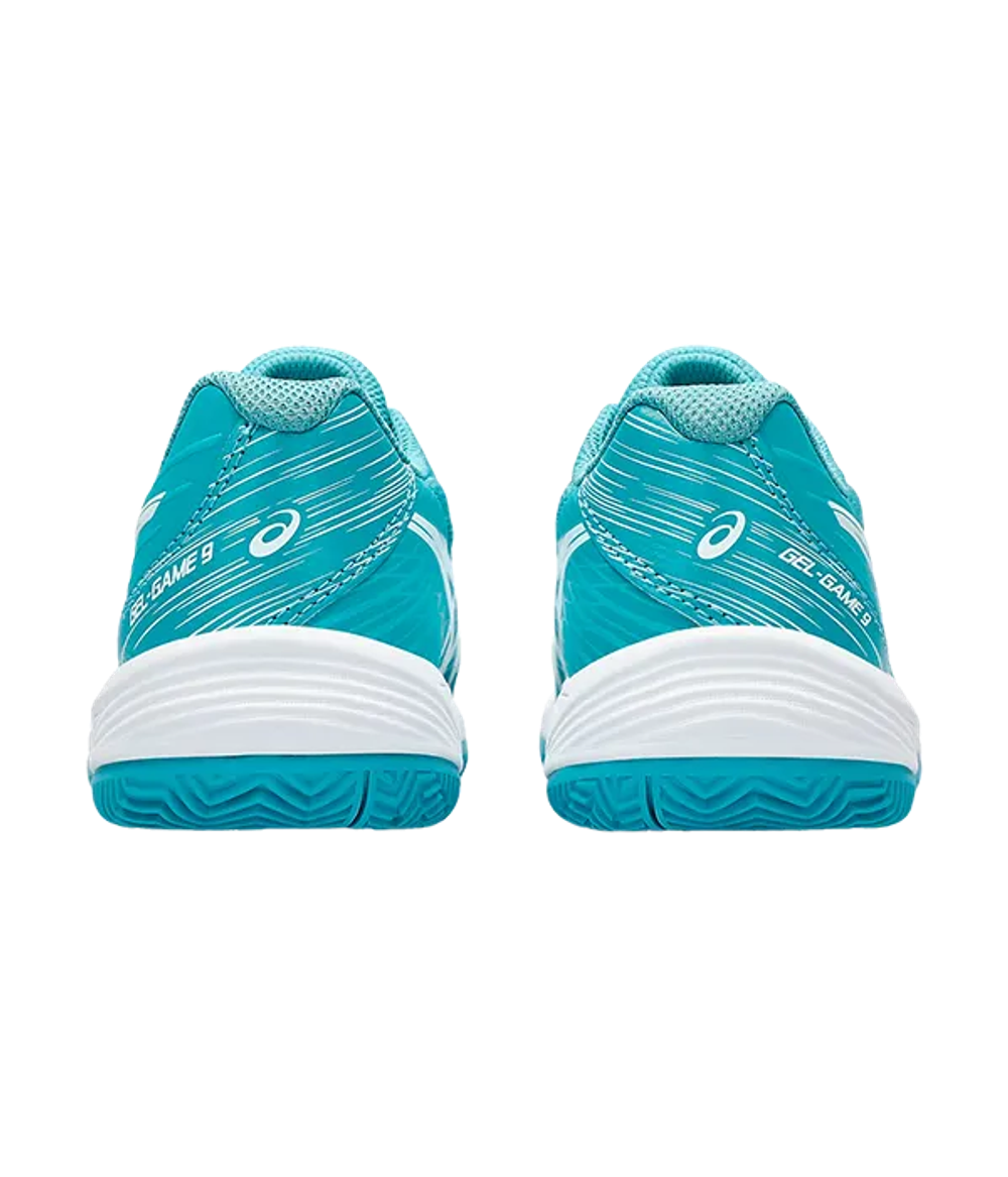 Asics Gel-Game 9 GS Clay-OC Детские кроссовки Серый Синий-Белый