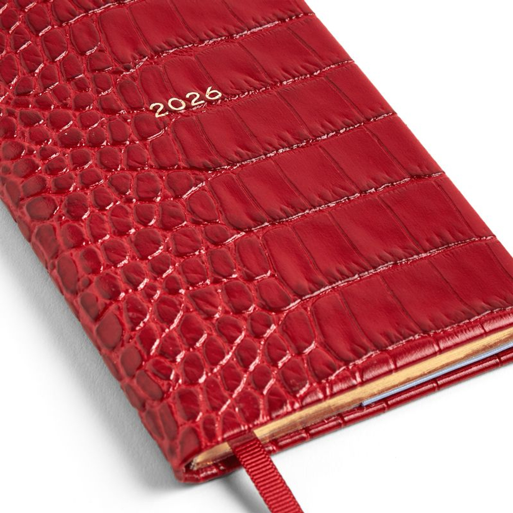Smythson Ежедневник 2026 Panama Weekly Diary in Mara, Navy