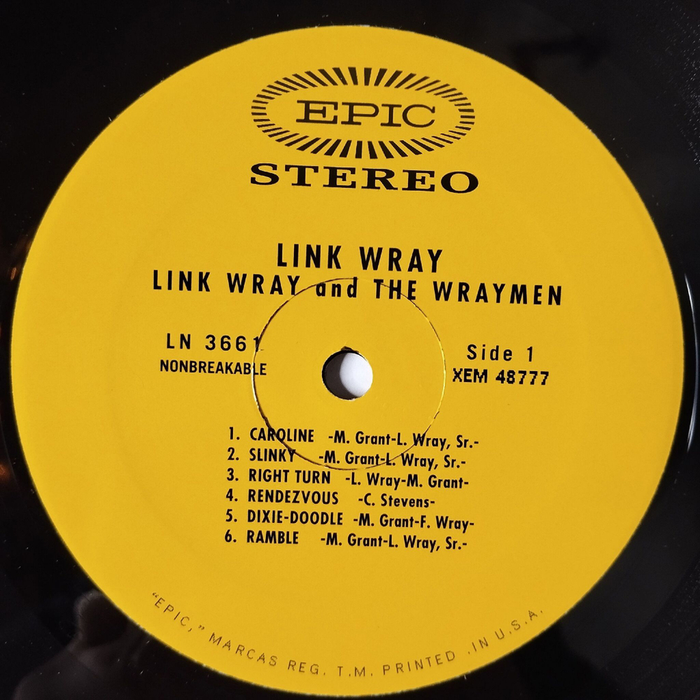 Винтажная виниловая пластинка LP Link Wray And The Wraymen (USA 2006)