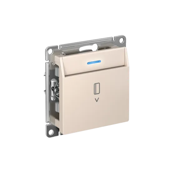 Выключатель карточный с подсветкой, без задержки отключения Systeme Electric AtlasDesign Бежевый ATN000214