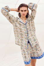 Шорты из смеси льна с ремнём - H&M