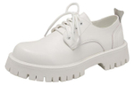 V ZERO FIVE Casual Leather Shoes Men"s Low top White/Black/Yellow