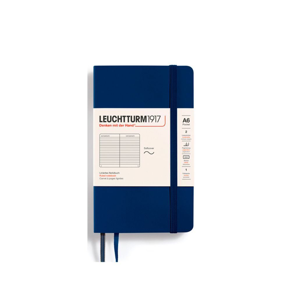 Блокнот Leuchtturm1917 Classic A6 в линейку с мягкой обложкой (349303)