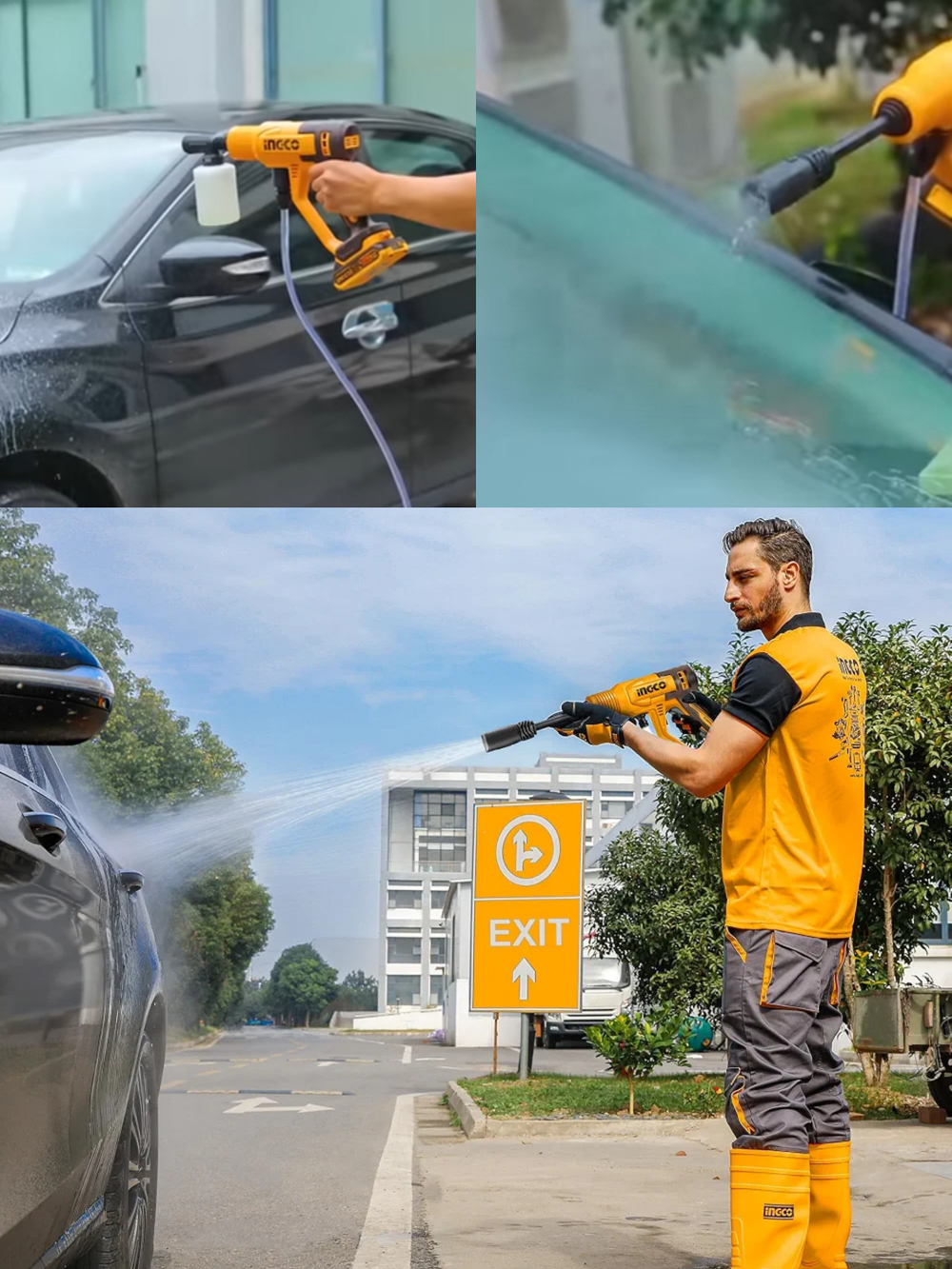 Аккумуляторная мойка INGCO CPWLI2036 20 В 24.8 Бар, 2.8 л/мин