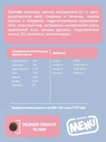 Сухой корм для взрослых собак всех пород AlphaPet Menu с говядиной, 15 кг