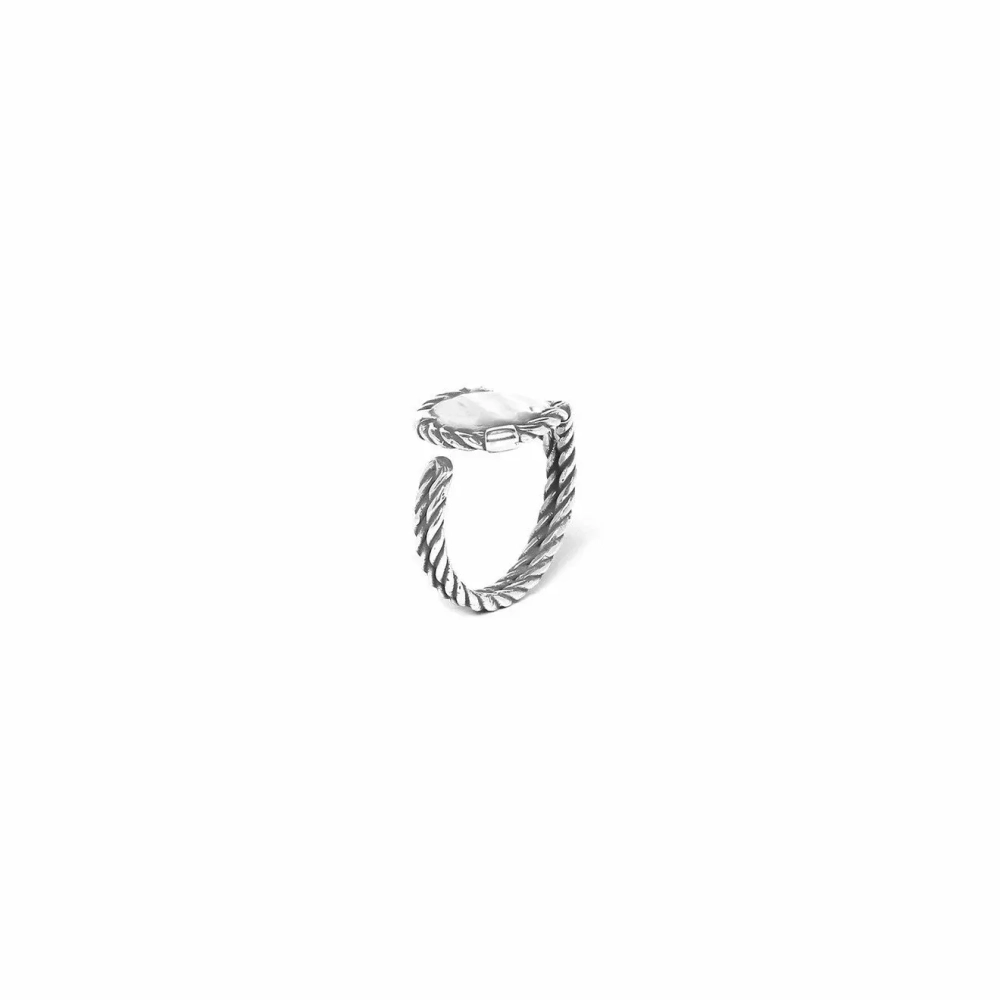 Кольцо ORI TAO, Couture, разъемное, фактурный металл, OT24.1-19-40377 (серебристый)