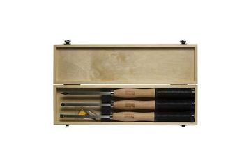 Комплект токарных резцов из 3-х штук со сменными твердосплавными ножами WOODWORK PWT-300