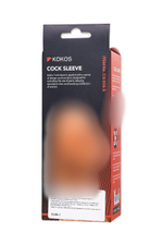 Насадка на пенис Cock Sleeve телесная рельефная KOKOS CS-006-S