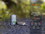 Фонарь-брелок Fenix E03R V2.0 голубой