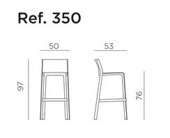 Барный стул Trill Stool 75 см, кирпичный