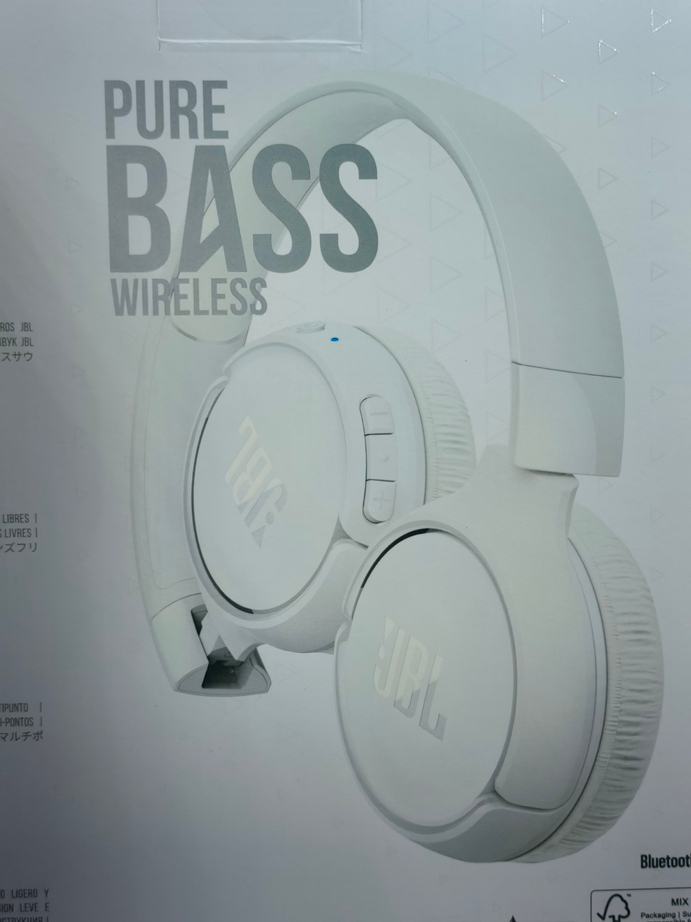 Bluetooth-наушники Tune 520 BT, белые (из Финляндии)