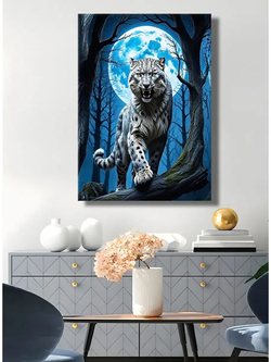 Картина "Космический ягуар", интерьерная 30х40см 1шт.